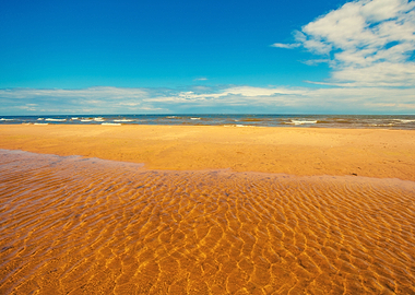 The Beach At High Tide