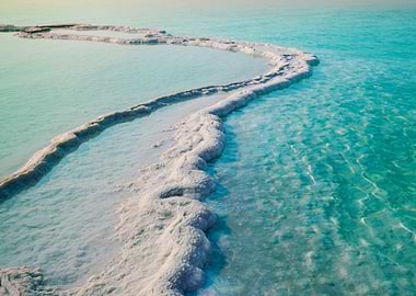 Dead Sea Salt Shore