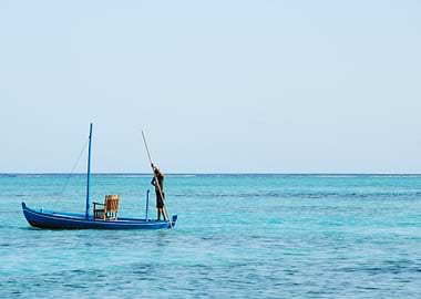 Typical Maldivian Boat On