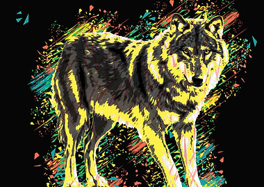 Wolf black color