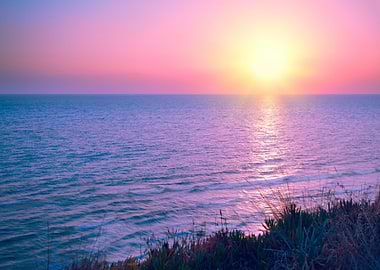 Sunset At Mediterranean Se