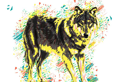 Wolf white color