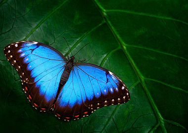 Blue Morpho Morpho Peleide