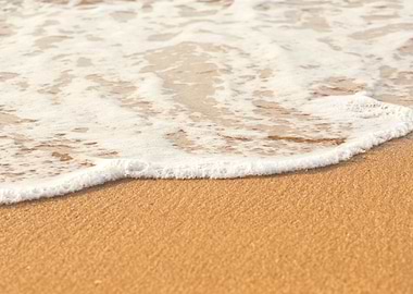 Soft Wave Of The Sea On Th