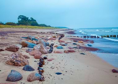 Sea Shore Sand With Pebble