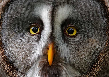 Detail Face Portrait Of Ow