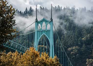 Autumn at St Johns Bridge