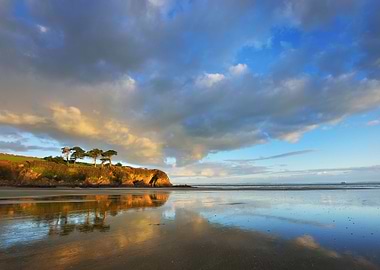 Ocean Coastline In Bretagn