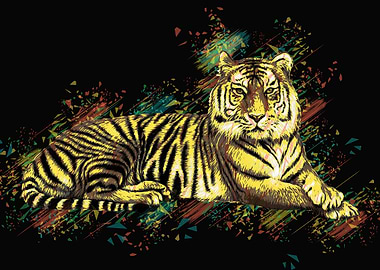Tiger black color