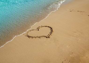 Heart Inscripted On The Be