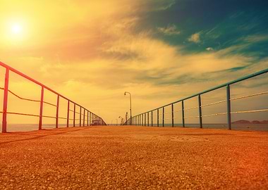 Pier At Sunset