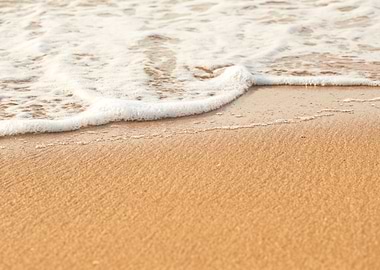 Soft Wave Of The Sea On Th