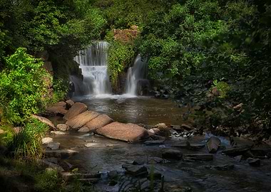 Penllergare waterfall