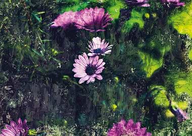 Pink and purple petal