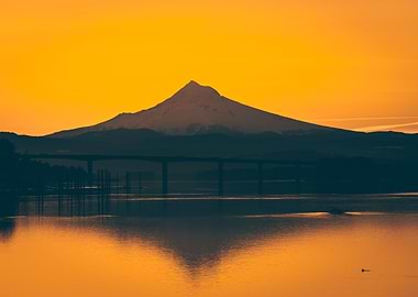 Mt Hood sunrise reflection