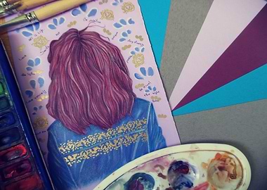 colored paper illustration