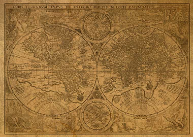 1594 Orbis Terrarum World