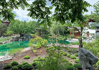 Blue Green Water Pond