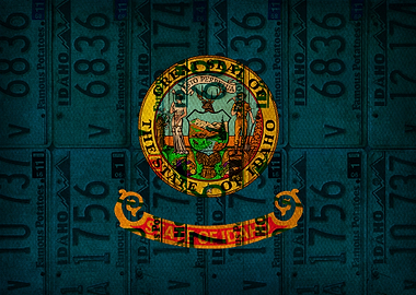 Idaho State Flag License