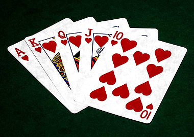 Poker Royal Flush Hearts