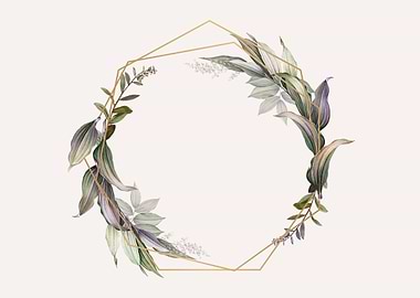 Tropical botanical frame