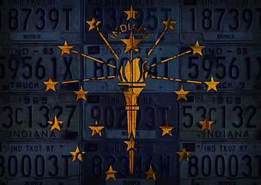 Indiana State Flag License