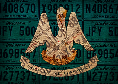 Louisiana State Flag Art