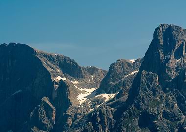 glacier on rocky mountain