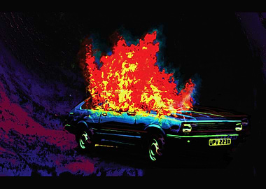 Burning Car
