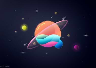 space digital drawing