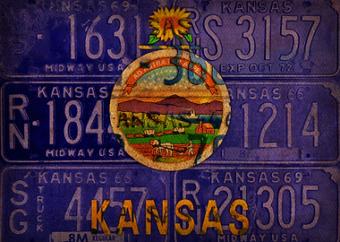 Kansas State Flag License