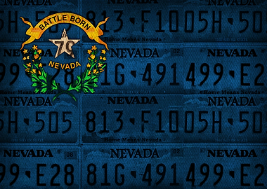 Nevada State Flag License