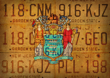 New Jersey State Flag Art