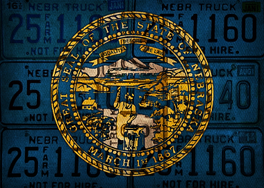 Nebraska State Flag Art