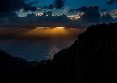 The last rays of the sun