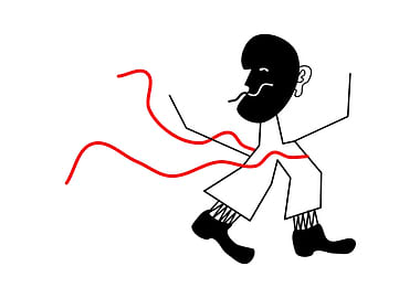 winner with red ribbon