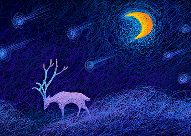 The deer of the night