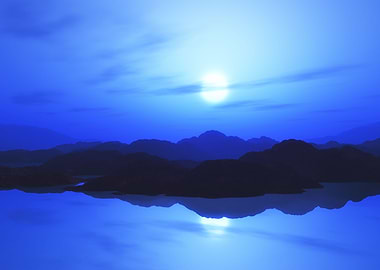 3D mountain landscape