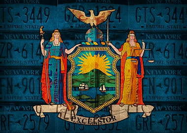 New York State Flag Art