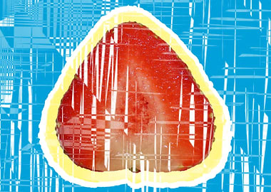 Distressed strawberry