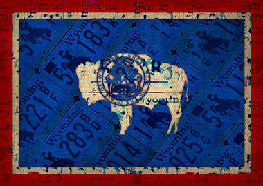 Wyoming State Flag Recycle