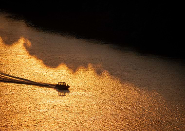 Fishing Boat at Sunrise