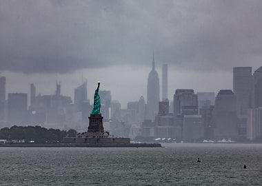 Green Lady in Harbor
