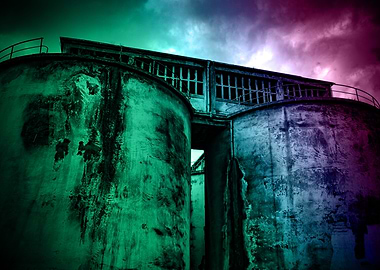 Abandoned Factory Silos