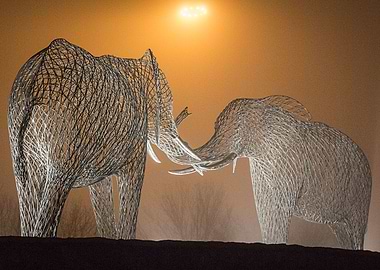 Elephant Sculptures 1