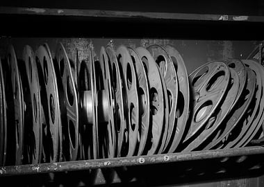 Vintage movie reels