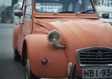 Vintage Orange Citroen