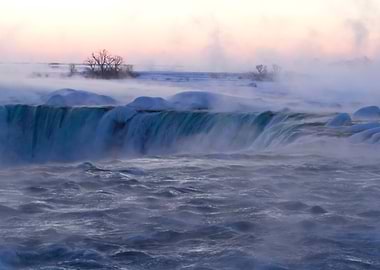 Horseshoe falls at sunrise