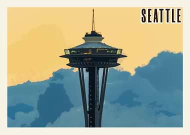 Seattle Vintage Poster