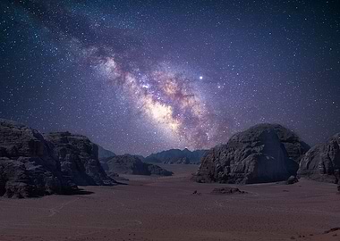 night in the desert